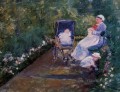 Children in a Garden impressionism mothers children Mary Cassatt